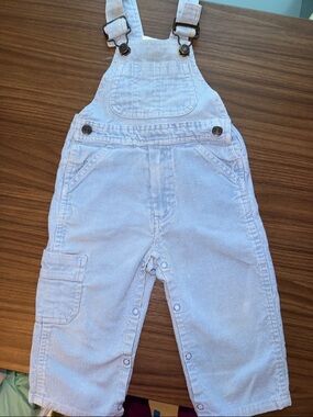 Vintage Pierre Cardin Pale Blue Corduroy Kids Overalls